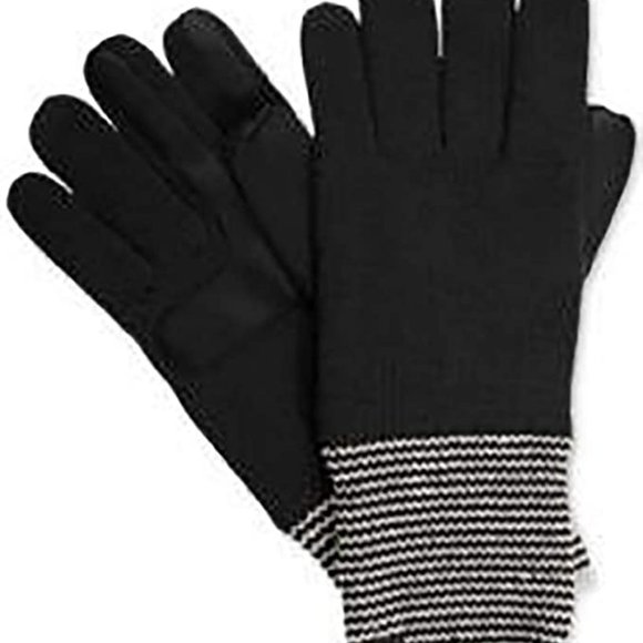 Isotoner Women's smartDRI Striped-Cuff Gloves - Picture 1 of 1